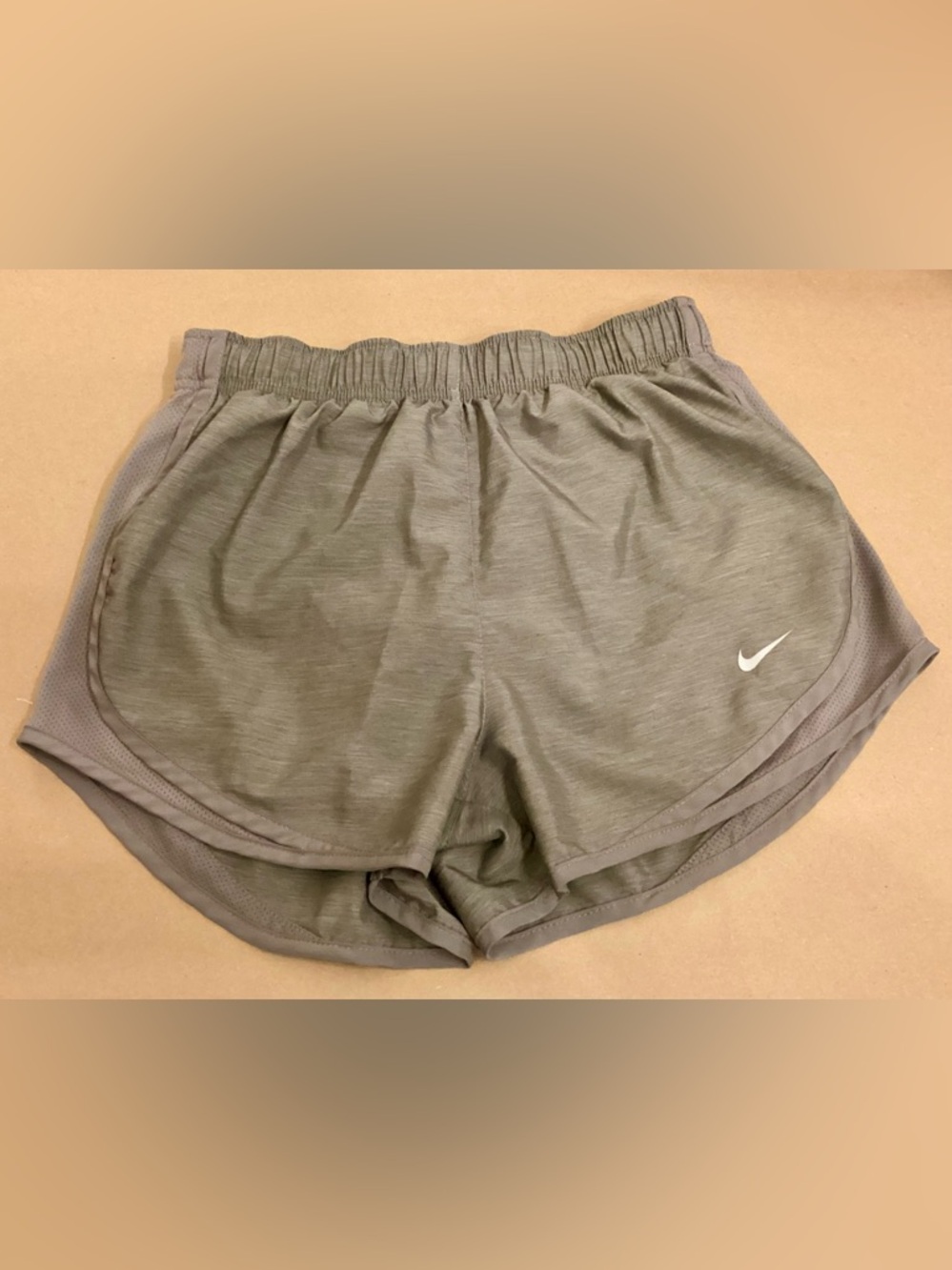 Nike Women's Heather Gray Athletic Running Shorts